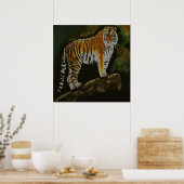 Stehend Tiger Safari Poster (Küche)