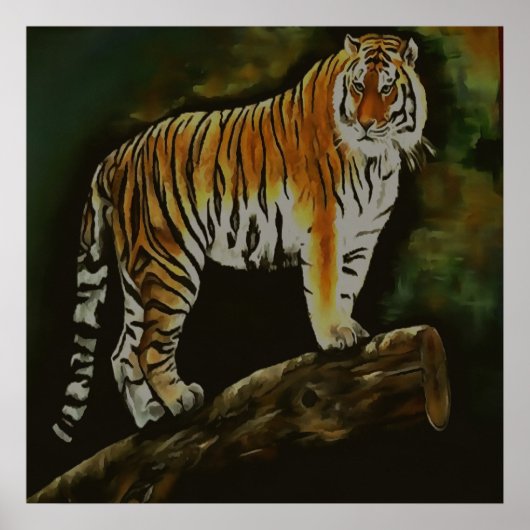Stehend Tiger Safari Poster (Vorne)