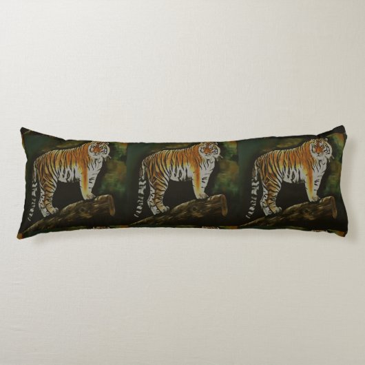 Stehend Tiger Safari Seitenschläferkissen (Vorderseite)