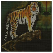 Stehend Tiger Safari Stoff (Nahaufnahme)