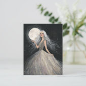 Stehend unter Vollmond Postkarte (Stehend Vorderseite)
