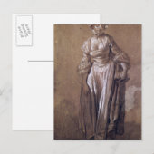 Stehend Young Girl Postkarte (Vorne/Hinten)