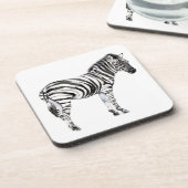 Stehend Zebra Getränkeuntersetzer (Linke Seite)