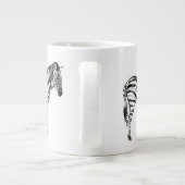 Stehend Zebra Jumbo-Tasse (Rückseite)
