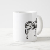 Stehend Zebra Jumbo-Tasse (Vorderseite Rechts)
