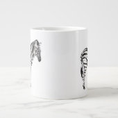 Stehend Zebra Jumbo-Tasse (Vorderseite)
