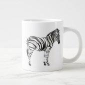 Stehend Zebra Jumbo-Tasse (Rechts)