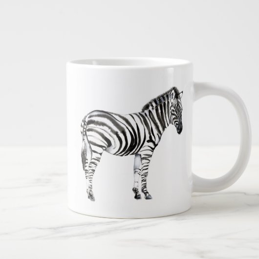 Stehend Zebra Jumbo-Tasse (Rechts)