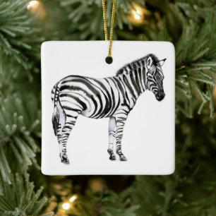 Stehend Zebra Keramikornament
