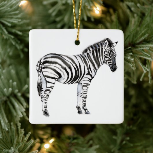 Stehend Zebra Keramikornament (Baum)
