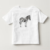 Stehend Zebra Kleinkind T-shirt (Vorderseite)