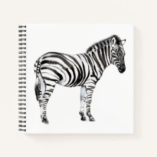 Stehend Zebra Notizblock