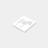 Stehend Zebra Post-it Klebezettel (angewinkelt)