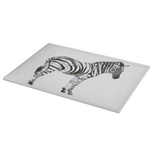 Stehend Zebra Schneidebrett (Ecke)