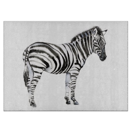 Stehend Zebra Schneidebrett (Vorderseite)