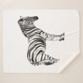 Stehend Zebra Sherpadecke (Vorderseite (Horizontal))