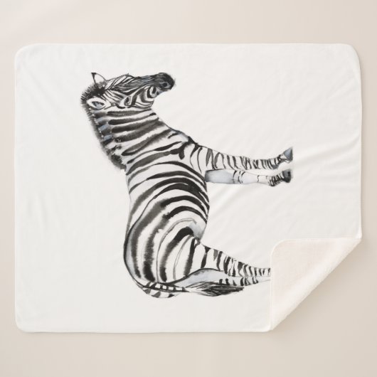 Stehend Zebra Sherpadecke (Vorderseite (Horizontal))