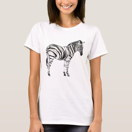 Stehend Zebra T-Shirt (Vorderseite)