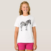 Stehend Zebra T-Shirt (Vorne ganz)
