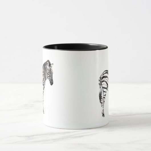 Stehend Zebra Tasse (Zentrum)