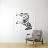 Stehend Zebra Wandteppich (Beispiel (Horizontal))