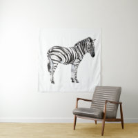 Stehend Zebra