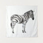 Stehend Zebra Wandteppich (Vorderseite)