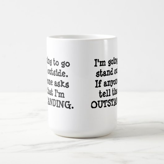 Stehende Außenseite Kaffeetasse (Mittel)