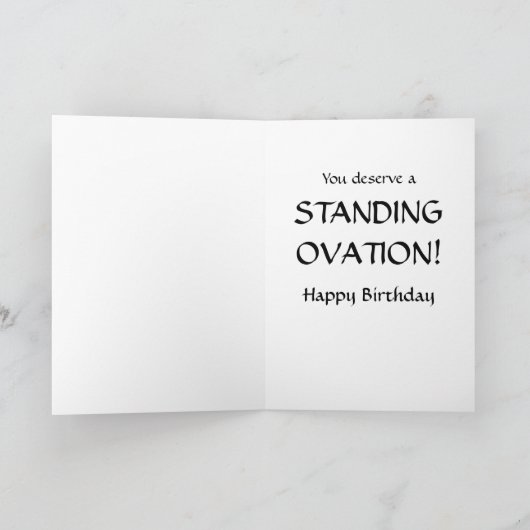 Stehende Bärenhaltung Karte (Innenseite)