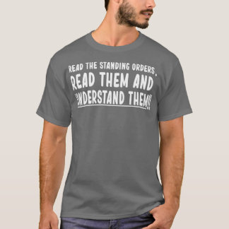 stehende Bestellungen lesen T-Shirt