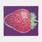Stehende Erdbeere Fleecedecke (Vorderseite (Horizontal))