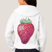 Stehende Erdbeere Hoodie (Rückseite)