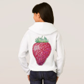 Stehende Erdbeere Hoodie (Schwarz voll)