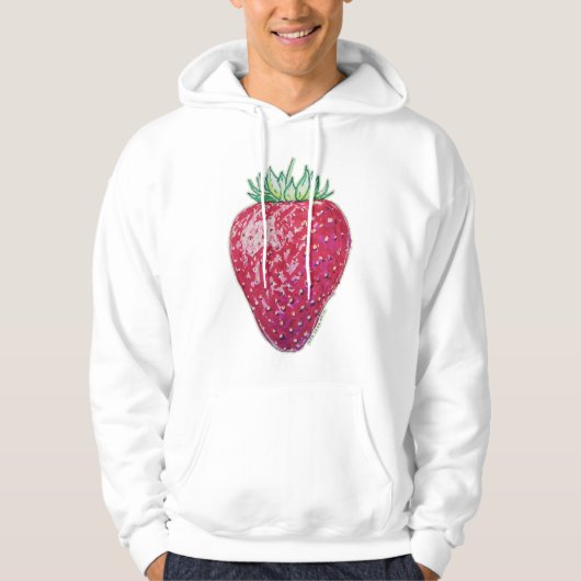Stehende Erdbeere Hoodie (Vorderseite)