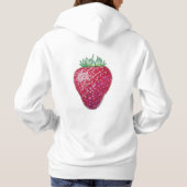 Stehende Erdbeere Hoodie (Rückseite)