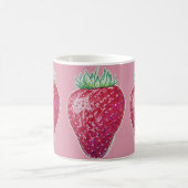 Stehende Erdbeere Kaffeetasse (Mittel)