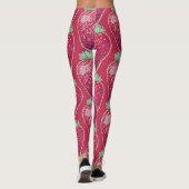 Stehende Erdbeere Leggings (Rückseite)
