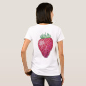 Stehende Erdbeere T-Shirt (Schwarz voll)