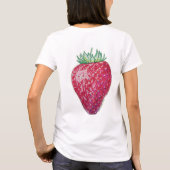 Stehende Erdbeere T-Shirt (Rückseite)