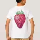 Stehende Erdbeere T-Shirt (Rückseite)
