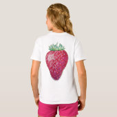 Stehende Erdbeere T-Shirt (Schwarz voll)