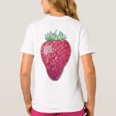 Stehende Erdbeere T-Shirt (Rückseite)