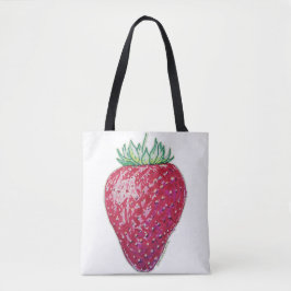 Stehende Erdbeere Tasche