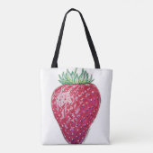 Stehende Erdbeere Tasche (Rückseite)