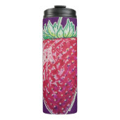 Stehende Erdbeere Thermosbecher (Vorderseite)