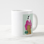 Stehende Fashion-Abbildung: Polka-Dot-Oberseite Jumbo-Tasse (Vorderseite Rechts)