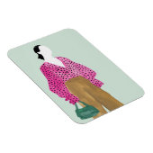 Stehende Fashion-Abbildung: Polka-Dot-Oberseite Magnet (Rechte Seite)