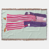 Stehende Fashion-Abbildung: Strickende Pants Decke (Vorderseite)