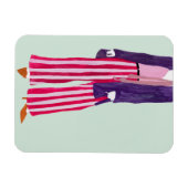 Stehende Fashion-Abbildung: Strickende Pants Magnet (Horizontal)