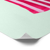 Stehende Fashion-Abbildung: Strickende Pants Poster (Ecke)